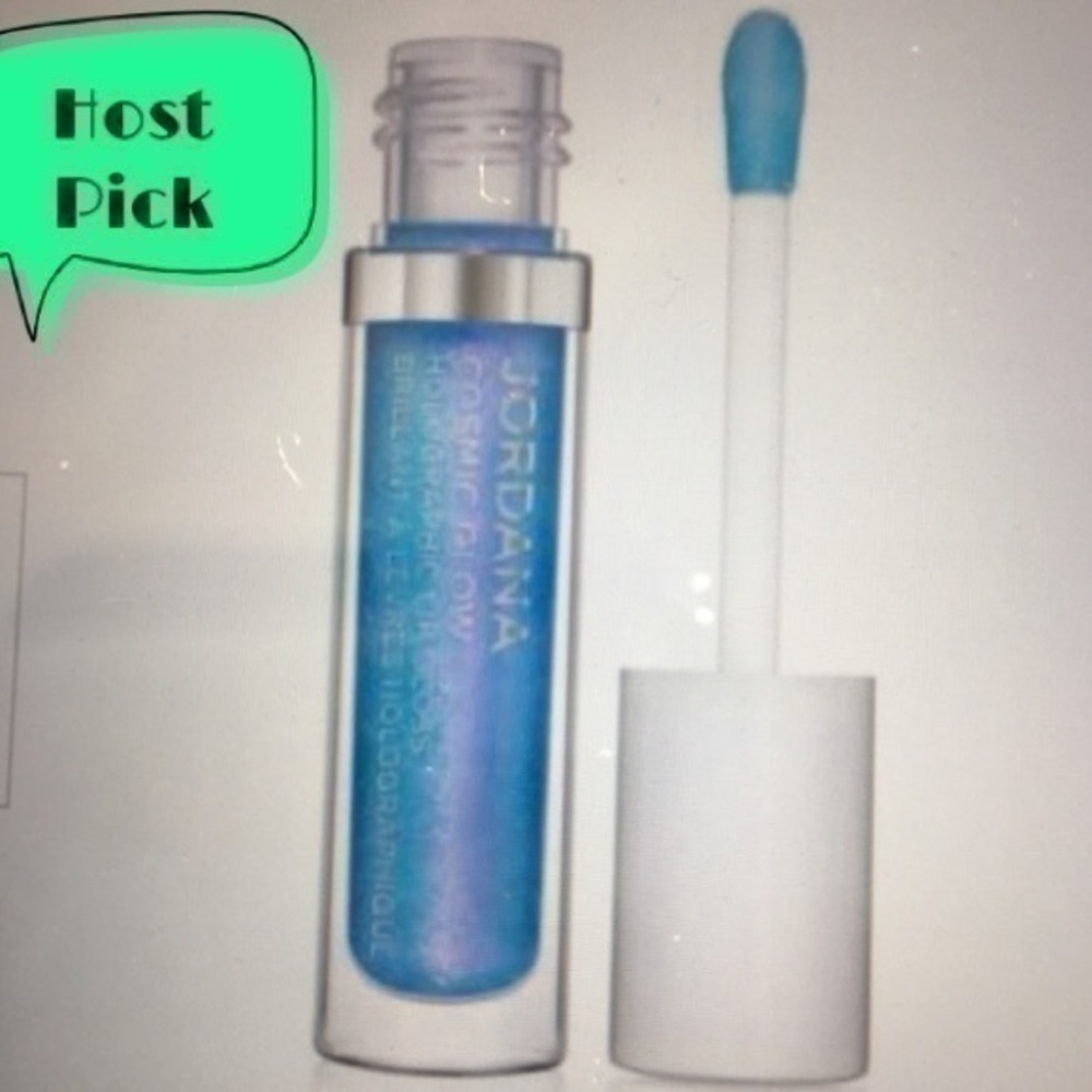Jordana Cosmic Glow Galactic Blue lip gloss